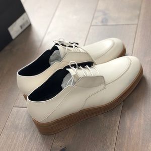 Sold-NWB TIBI Phoebe Shoes-Ivory Leather size 37